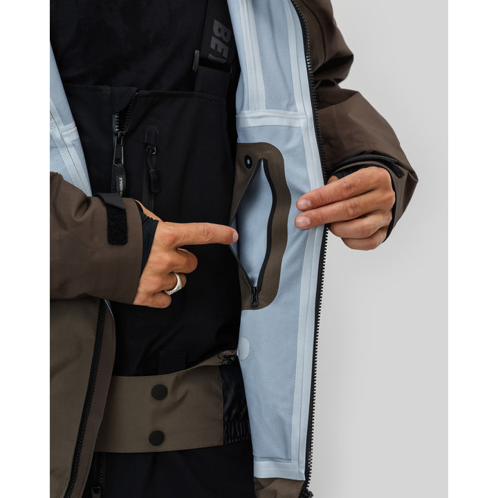 Beyond Medals Tech 3L Jacket - Men's Brown