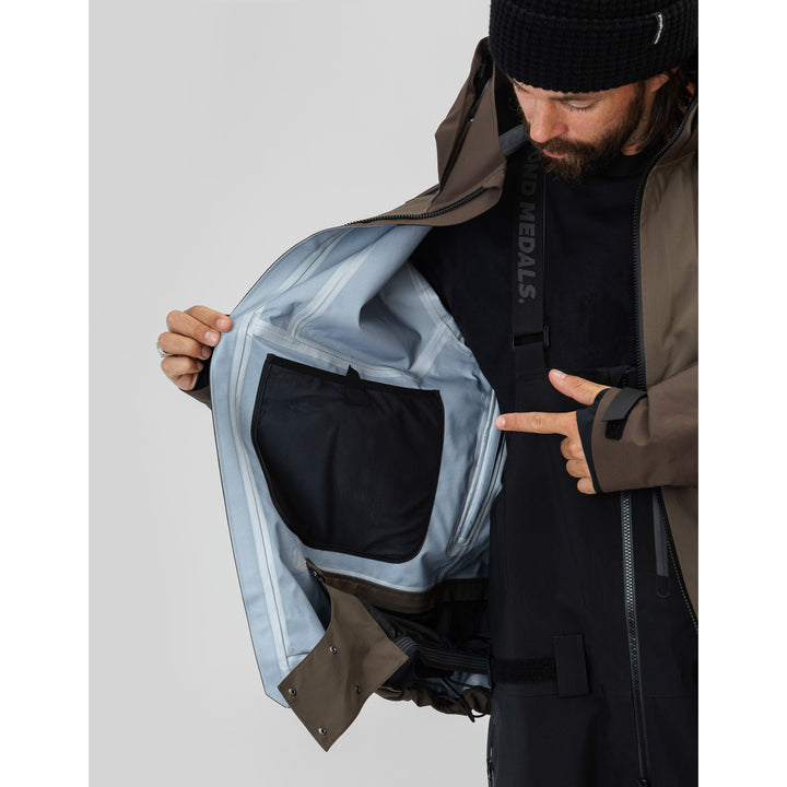 Beyond Medals Tech 3L Jacket - Men's Brown