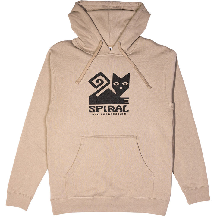 Spiral Wax Co. Cat Hoodie - Unisex Grey