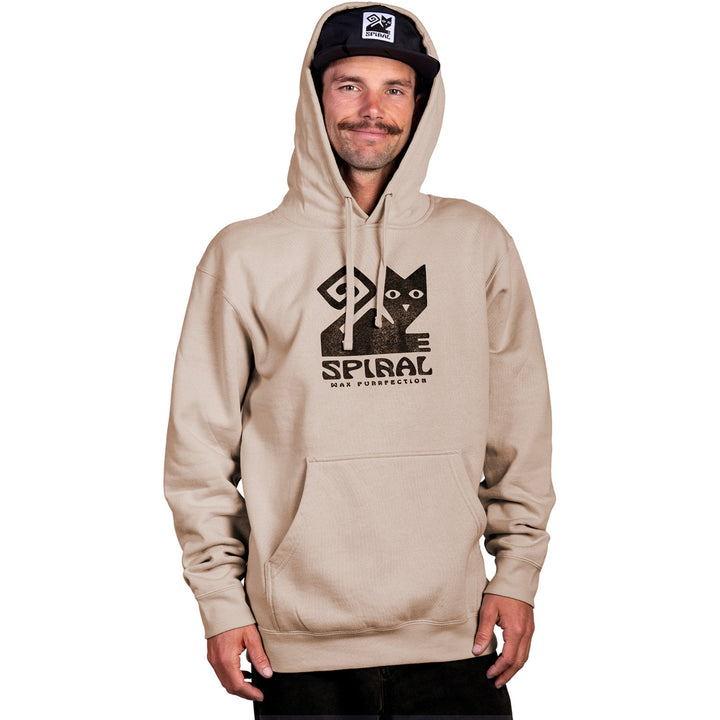 Spiral Wax Co. Cat Hoodie - Unisex Grey