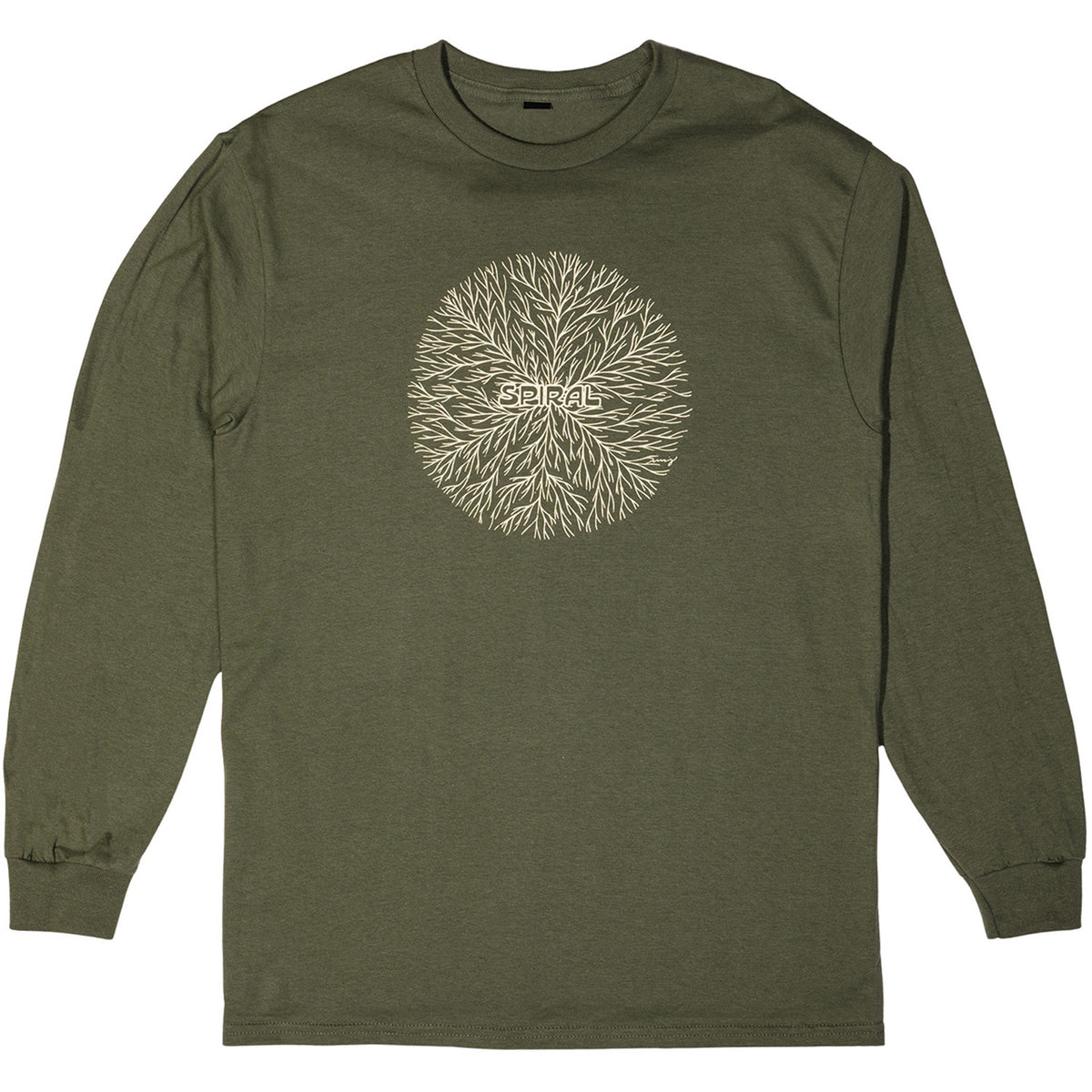 Spiral Wax Co. Earth Long-Sleeve T-Shirt - Unisex Olive