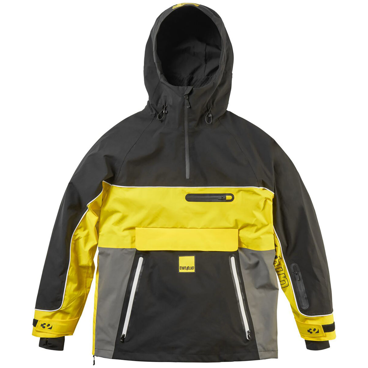 thirtytwo Light Anorak - Men's Black/Yellow