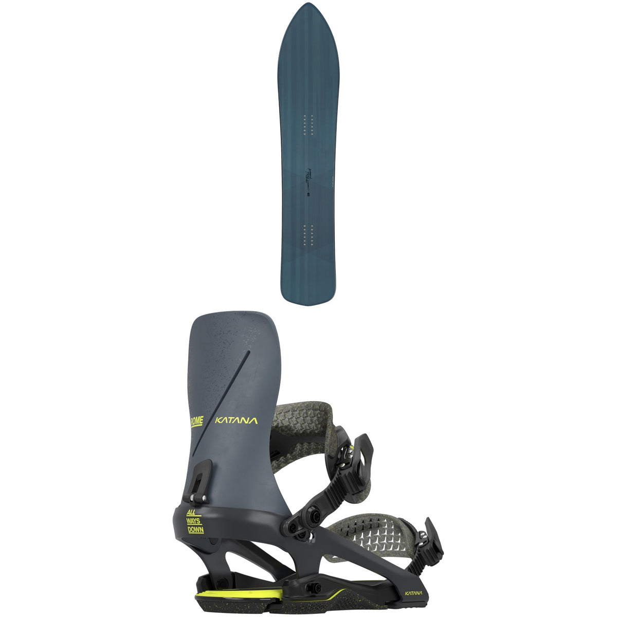 Gentemstick Fly Fisk Snowboard + Rome Katana FW Snowboard Bindings 2026