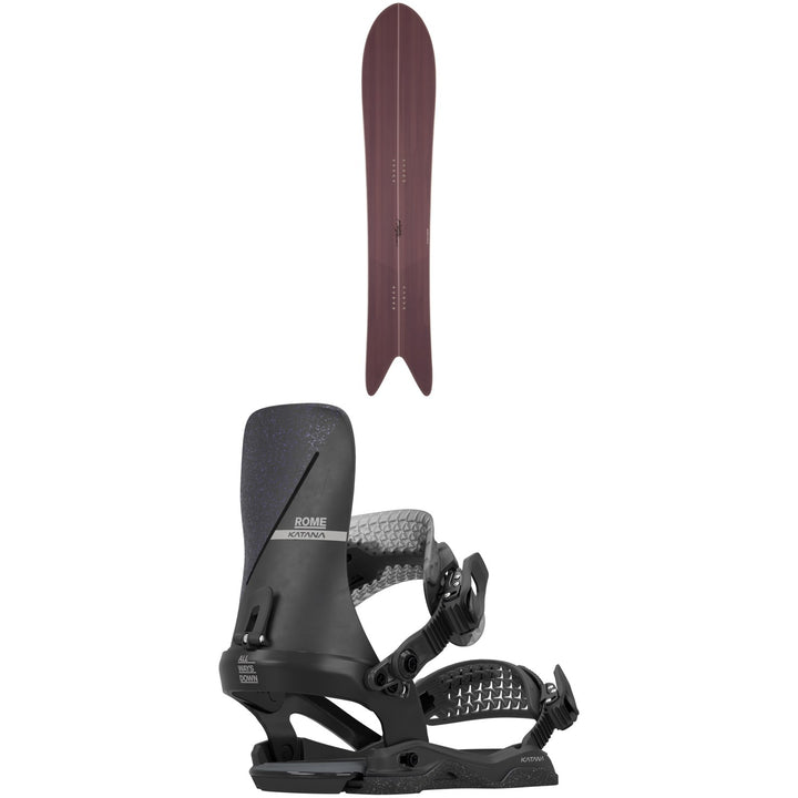 Gentemstick Mermaid Snowboard + Rome Katana AW Snowboard Bindings - Women's 2026