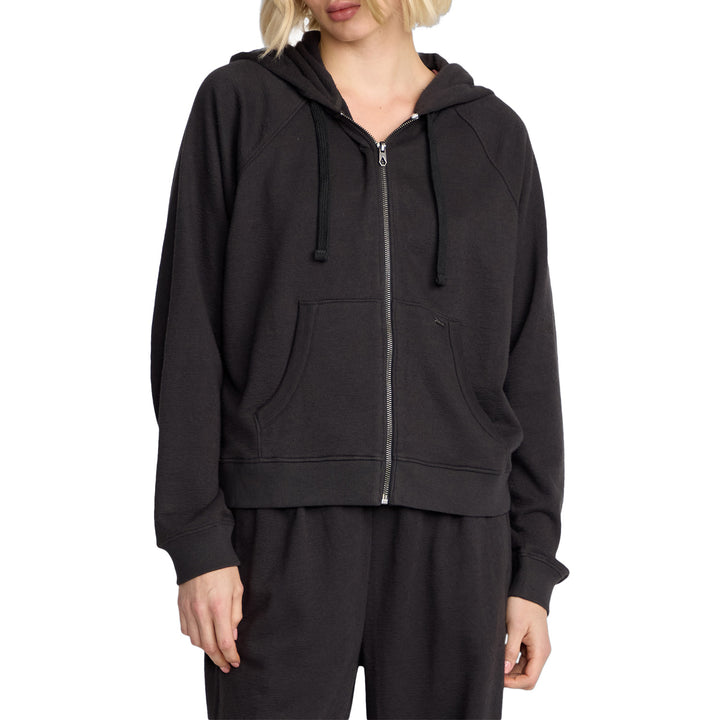 Volcom Lived In Zip-Up Hoodie - Women's Vintage Black