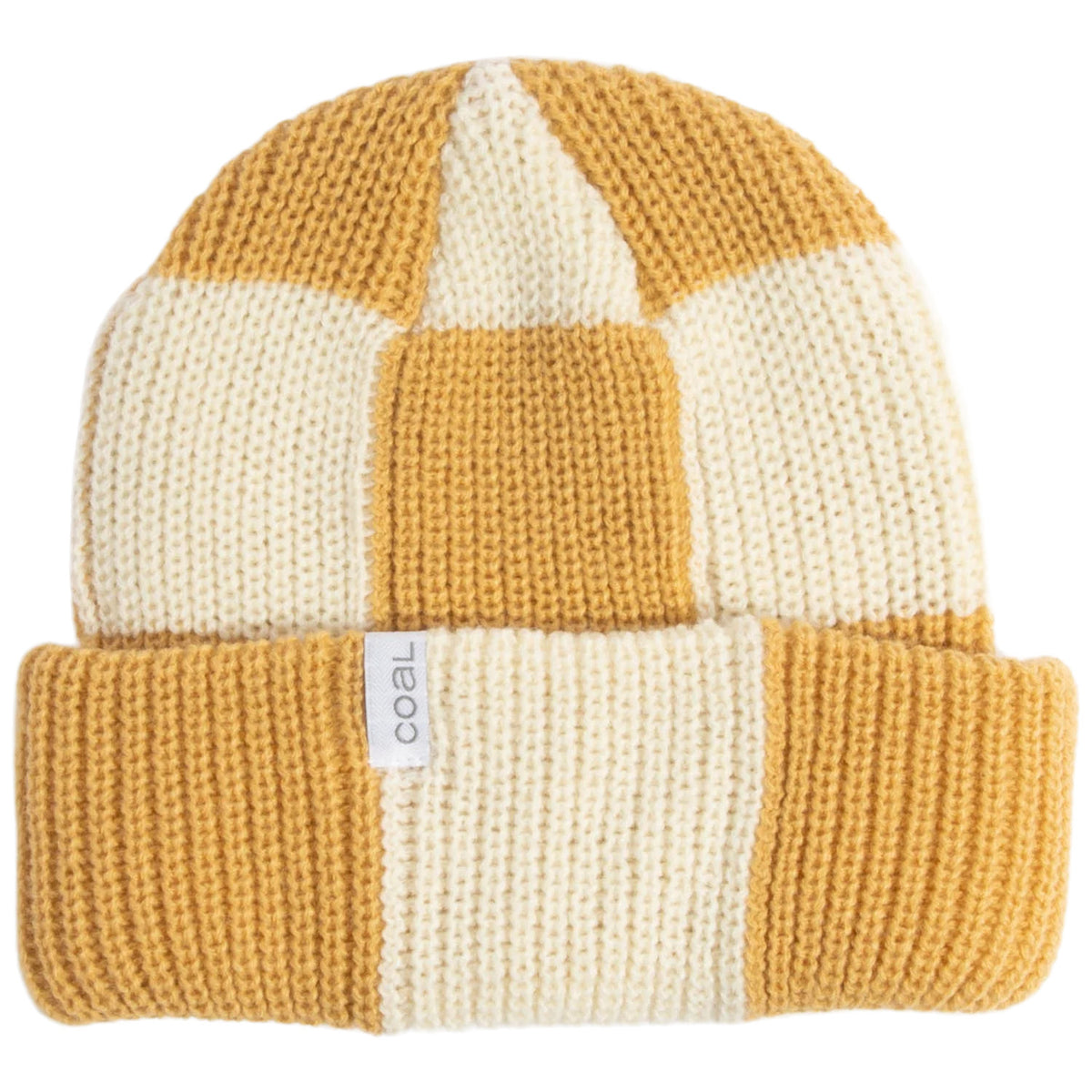 Coal The Frena Baggy Beanie Khaki Check