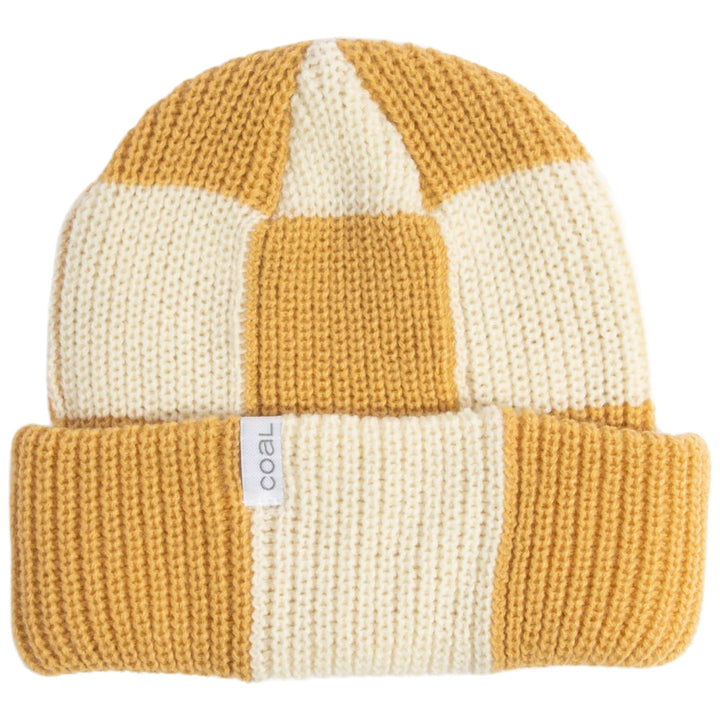 Coal The Frena Baggy Beanie Khaki Check