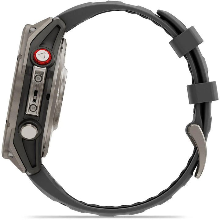 Garmin fenix 8 Pro - Sapphire AMOLED Smartwatch Titanium with Graphite/Black Silicone Band
