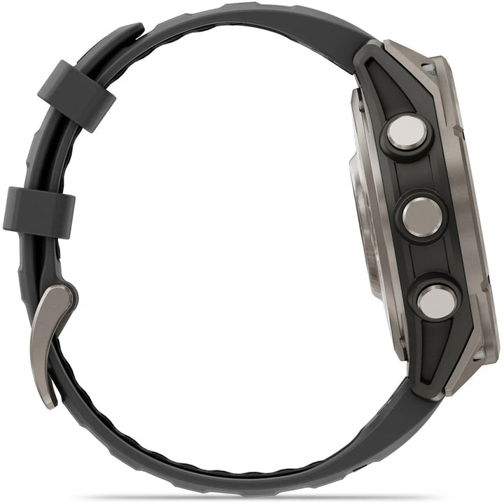 Garmin fenix 8 Pro - Sapphire AMOLED Smartwatch Titanium with Graphite/Black Silicone Band