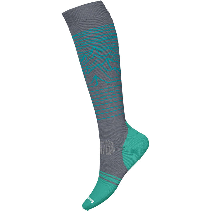 Smartwool Snowboard Full Cushion Iguchi Pattern OTC Socks Medium Gray