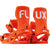 Flux XF Snowboard Bindings Flash Red