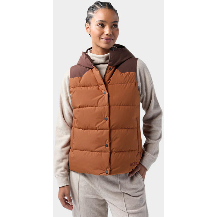 Stio Turnbolt Down Vest - Women's Mustang/ Grizzly Paw