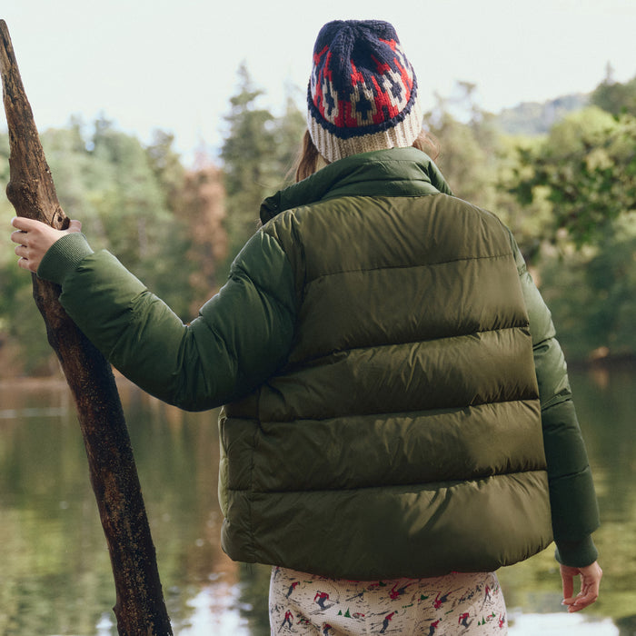 The Great Outdoors The Down Polar Puffer - Women's Army Colorblock