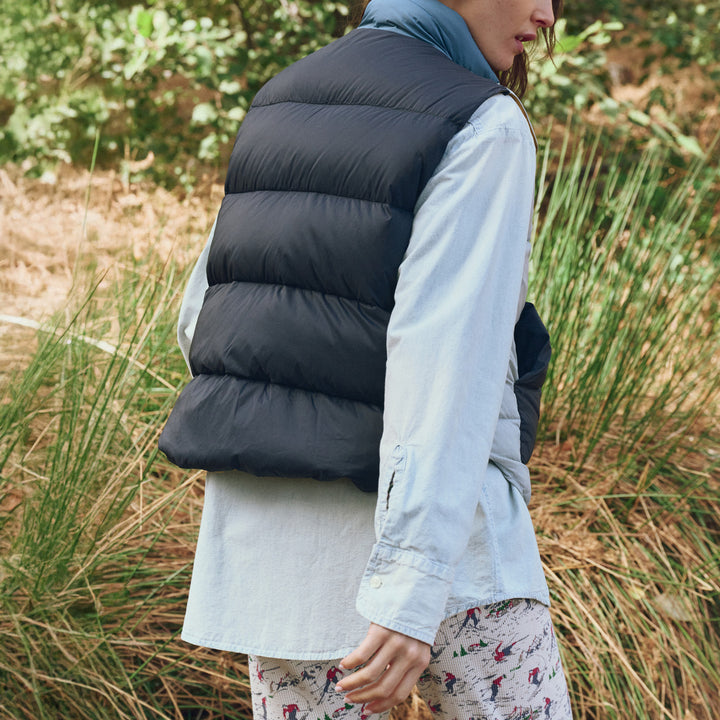 The Great Outdoors The Down Polar Vest - Women's Navy Colorblock