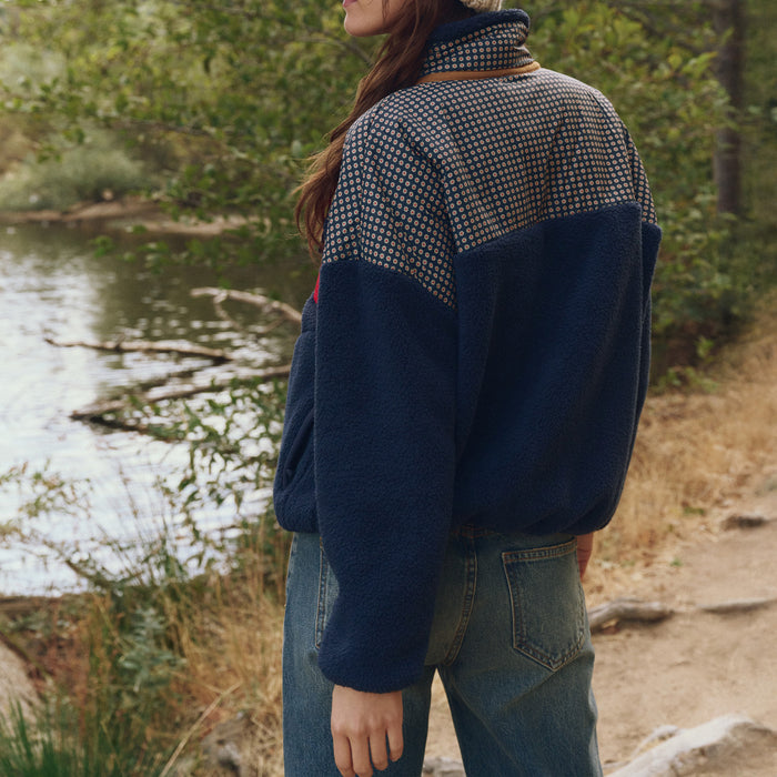 The Great Outdoors The Print-Mix Plush Terrain Full Zip - Women's Mini Frosted Daisy & Navy