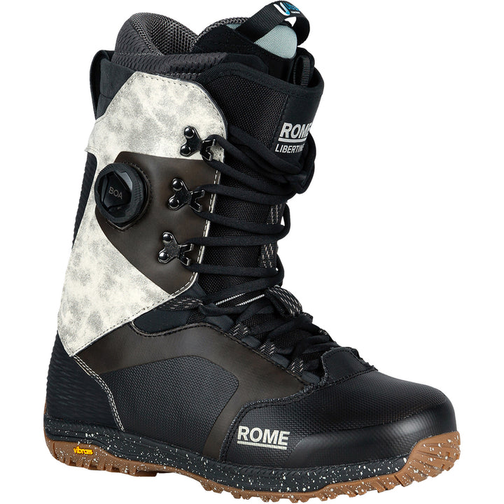 Rome Libertine Hybrid Boa Snowboard Boots 2025 Black/White
