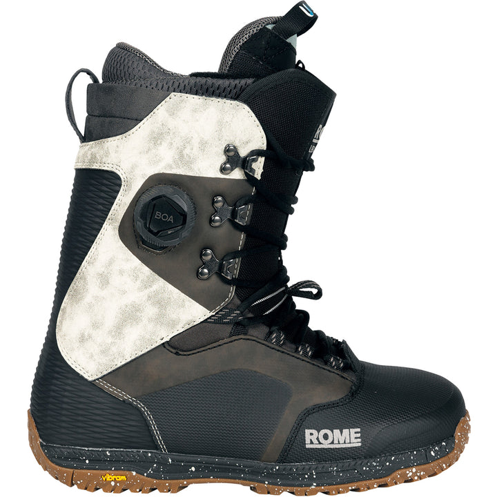 Rome Libertine Hybrid Boa Snowboard Boots 2025 Black/White