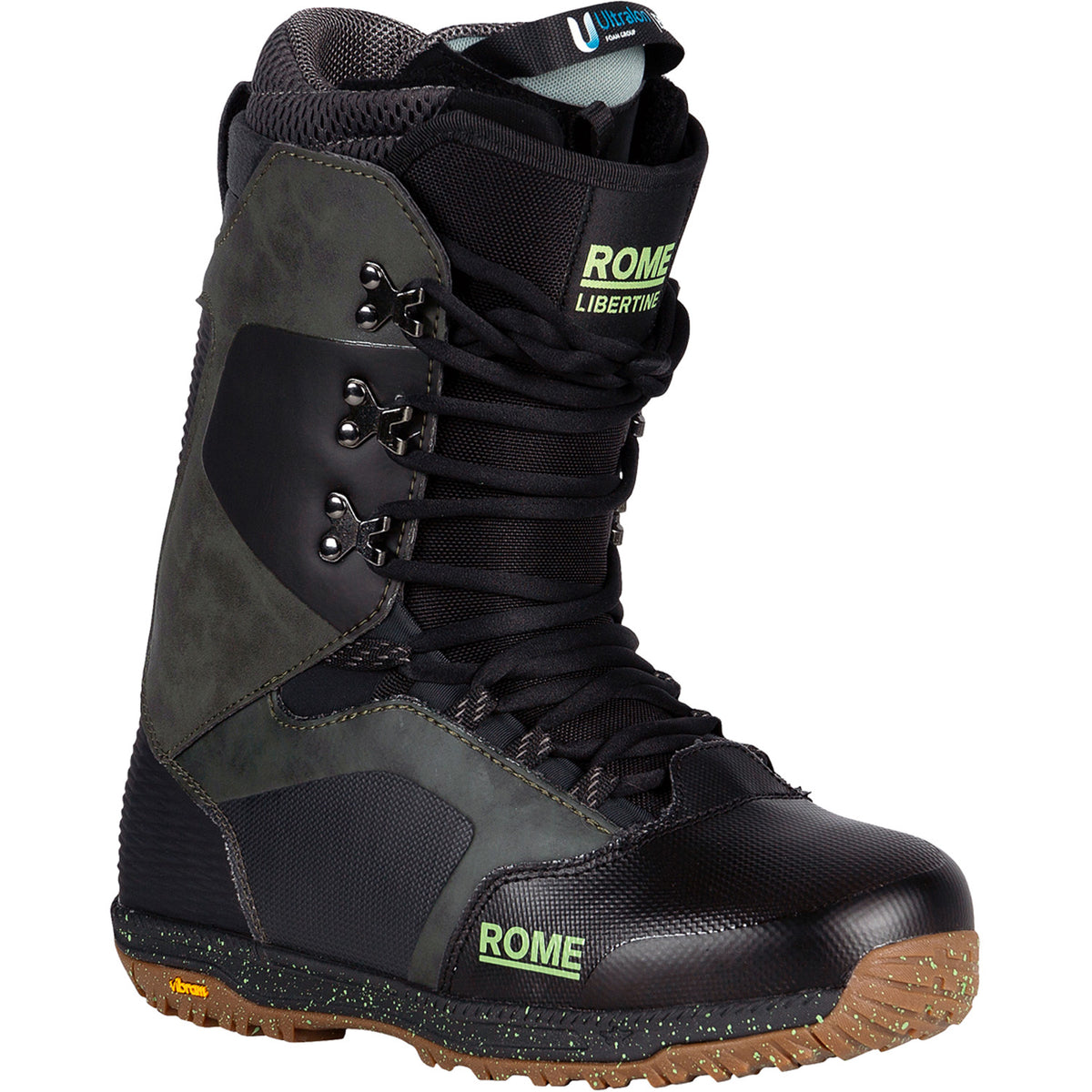 Rome Libertine Lace Snowboard Boots 2025 Black/Olive