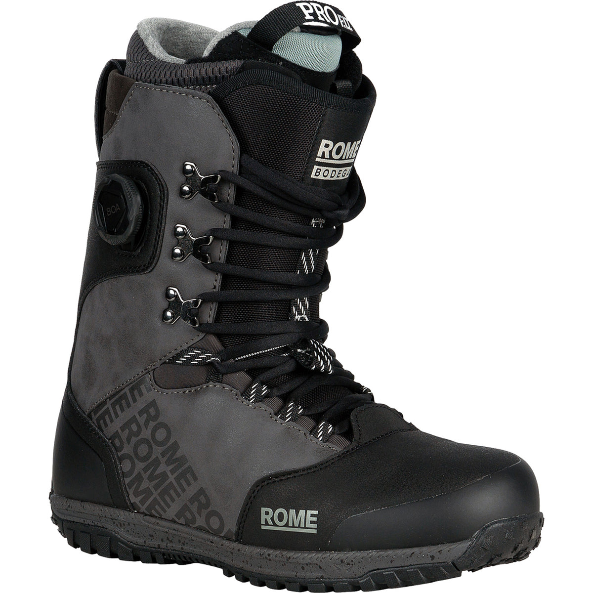 Rome Bodega Hybrid Boa Snowboard Boots 2025 Black