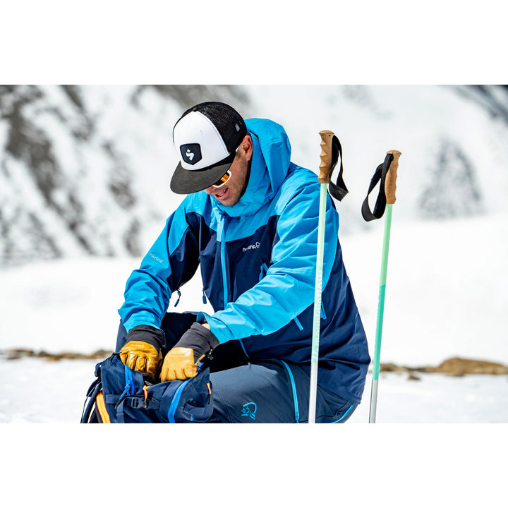 mountainFLOW CORKpro Ski Poles Green