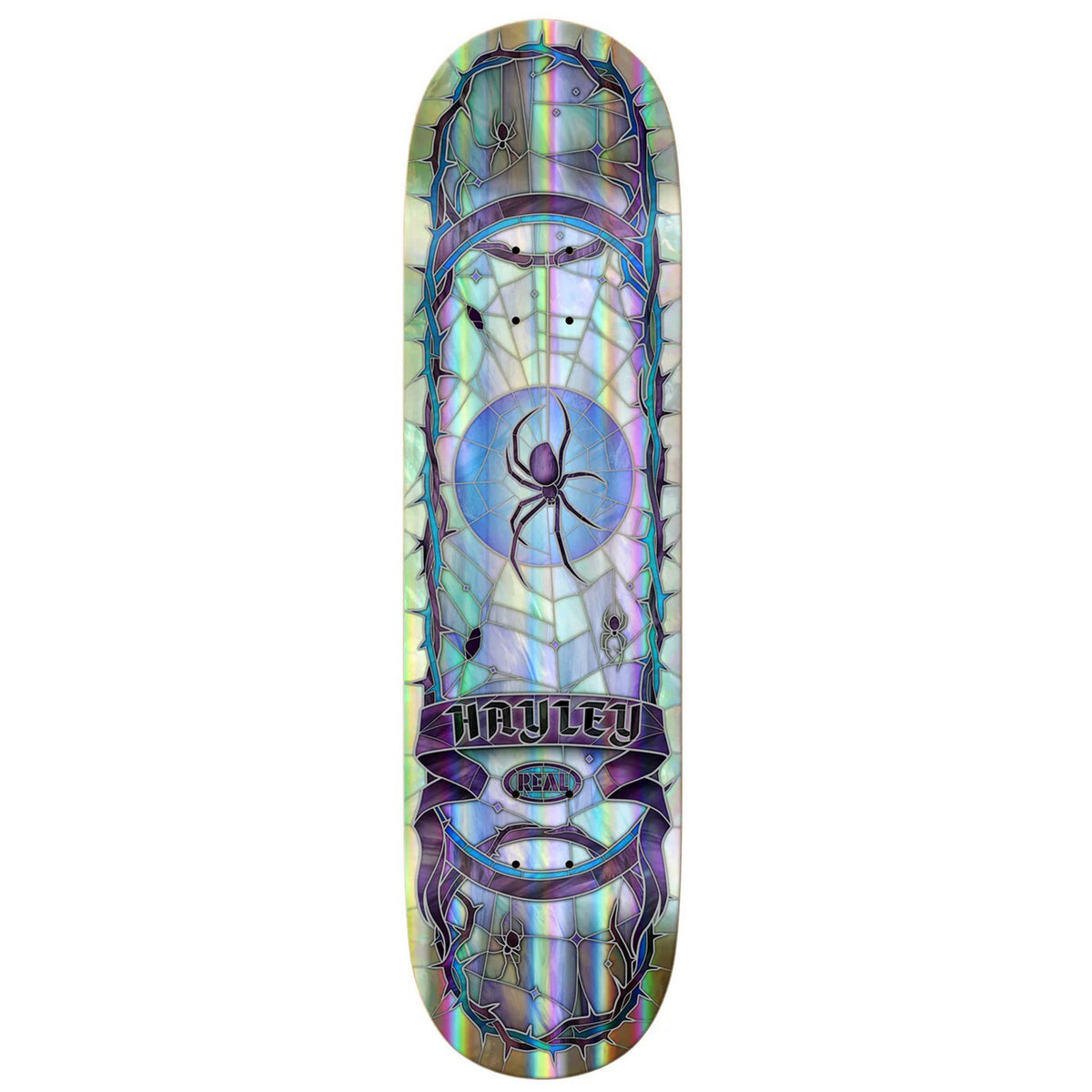 Real Hayley Rainbow Holo Cathedral 8.25 Skateboard Deck