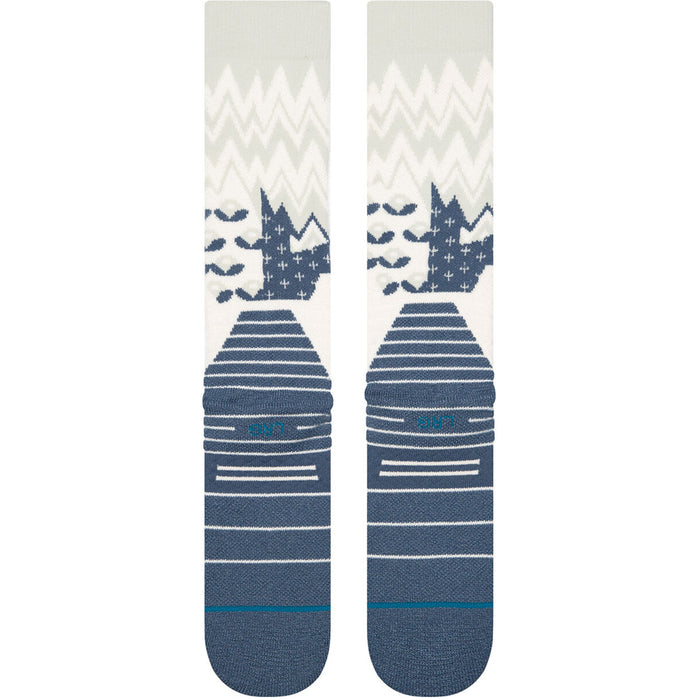 Stance Alpine Mid Poly Snow Socks Pale Blue