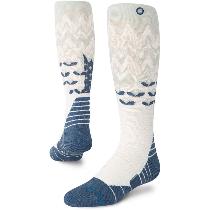 Stance Alpine Mid Poly Snow Socks Pale Blue