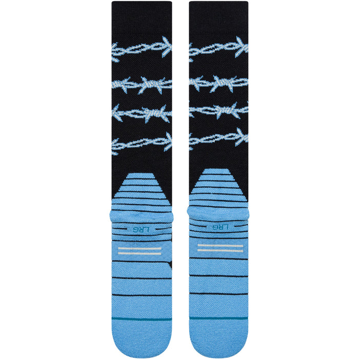 Stance Barbed Wire Mid Poly Snow Socks Blue