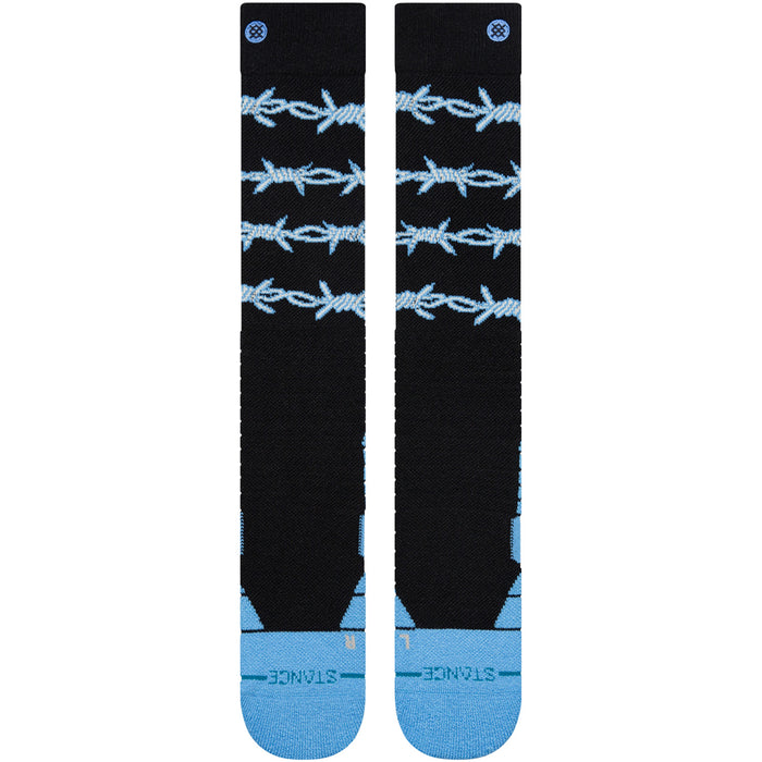 Stance Barbed Wire Mid Poly Snow Socks Blue