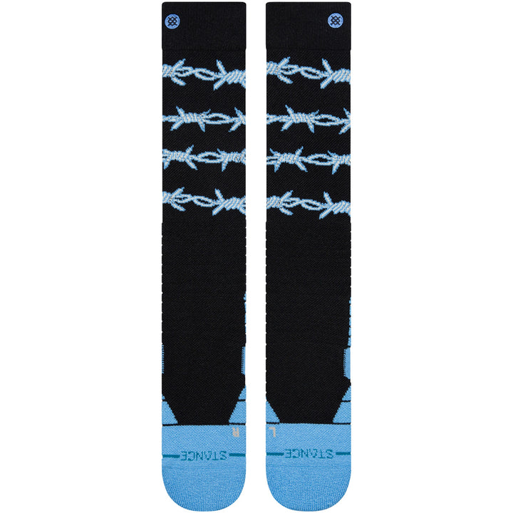 Stance Barbed Wire Mid Poly Snow Socks Blue