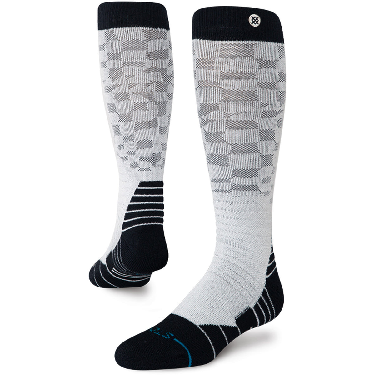 Stance Check Me Out Mid Poly Snow Socks Black