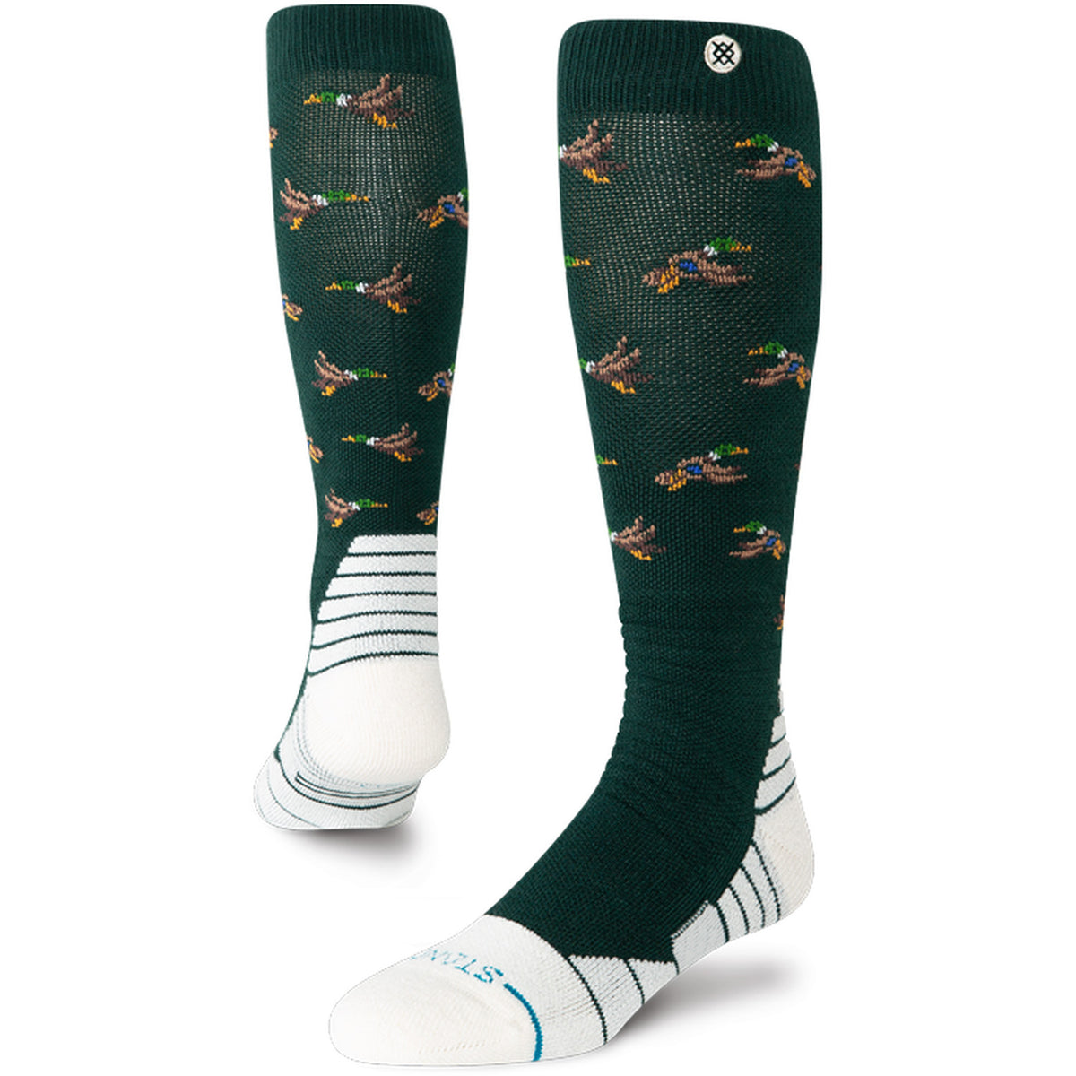 Stance Huntin Mid Poly Snow Socks Pine