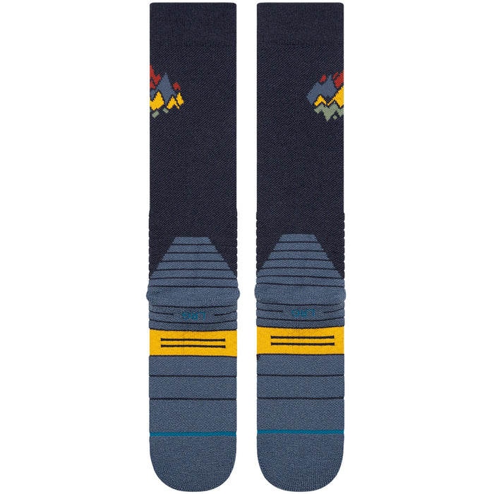 Stance Peaks Mid Wool Snow Socks Navy
