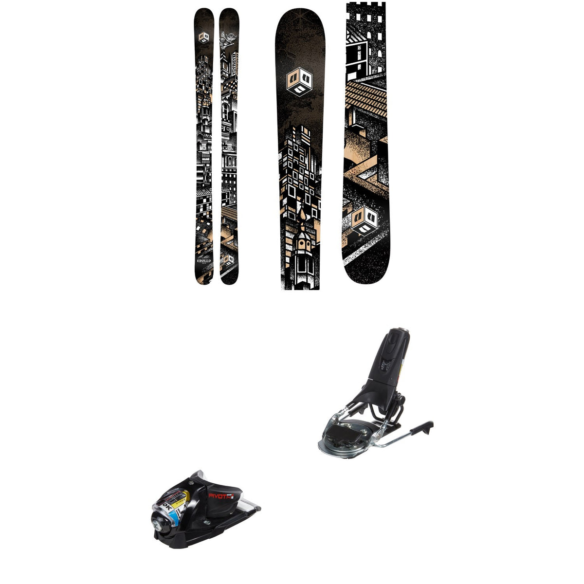 Armada Edollo Skis + Look Pivot 14 GW Ski Bindings 2025