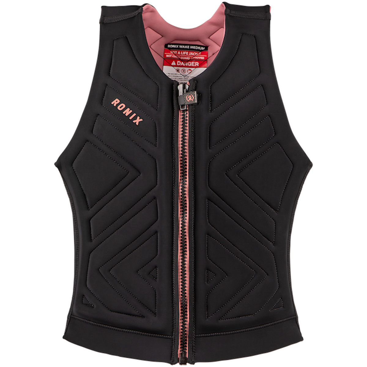 Ronix Moon Stone Impact Wake Vest - Women's Black/Rose Gold