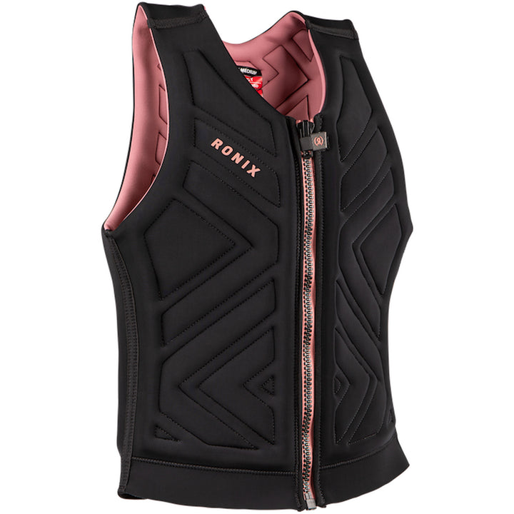 Ronix Moon Stone Impact Wake Vest - Women's Black/Rose Gold