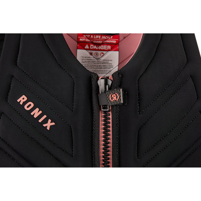 Ronix Moon Stone Impact Wake Vest - Women's Black/Rose Gold