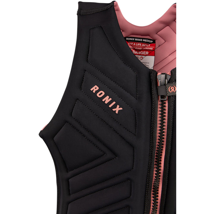 Ronix Moon Stone Impact Wake Vest - Women's Black/Rose Gold