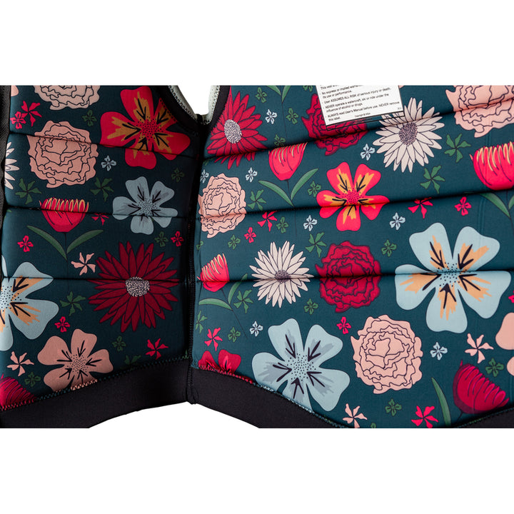 Ronix Rise Impact Wake Vest - Women's Mint/Floral
