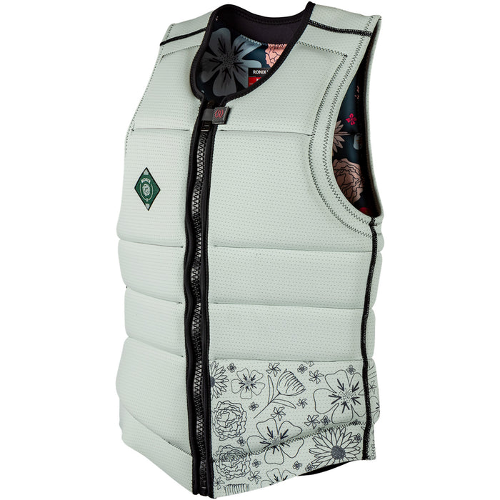 Ronix Rise Impact Wake Vest - Women's Mint/Floral