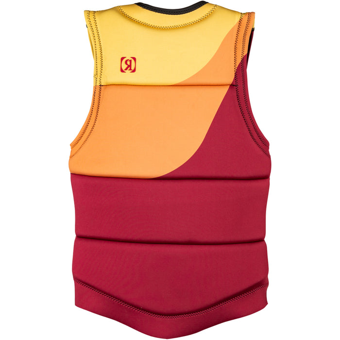 Ronix Coral Impact Wake Vest - Women's Maroon Swirl