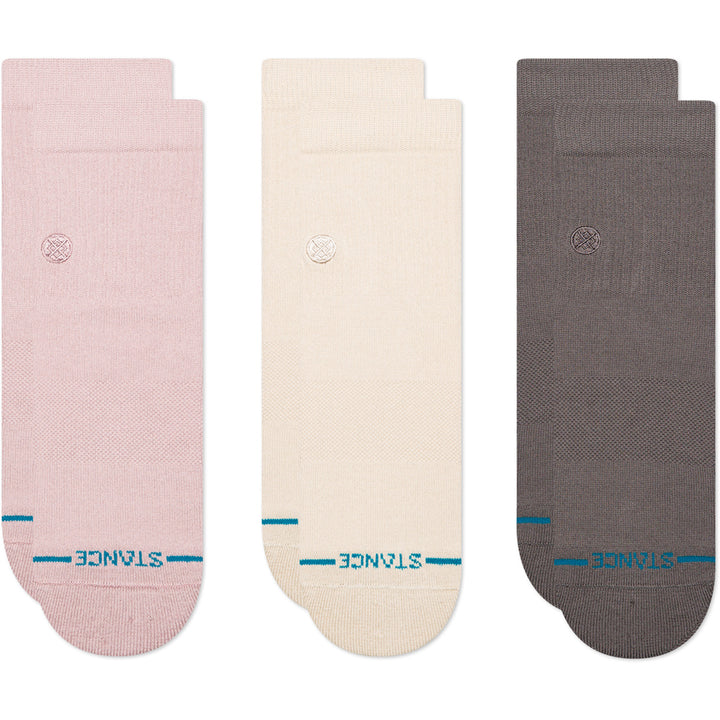 Stance Icon Quarter 3-Pack Socks - Women's Lilac