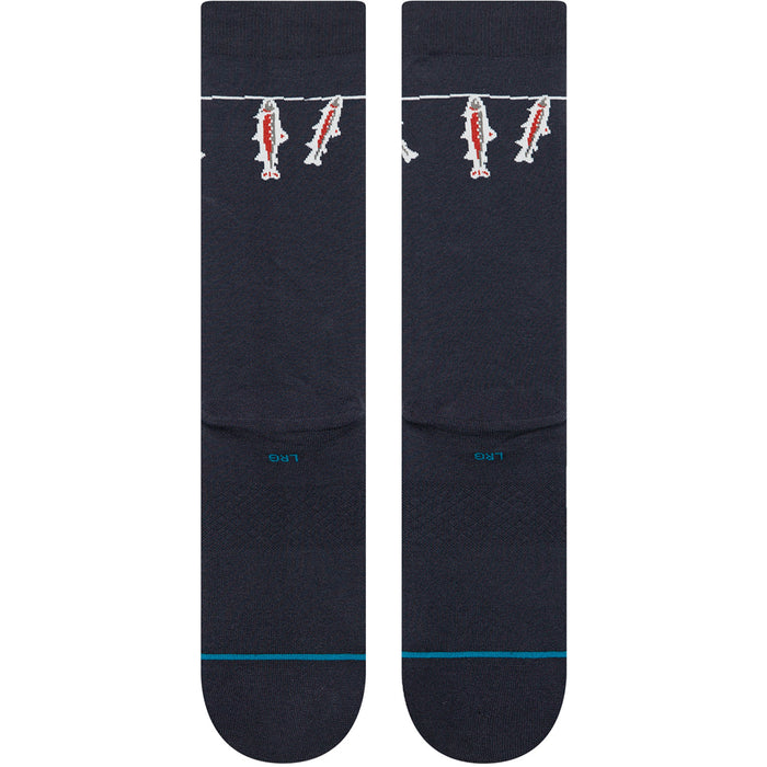 Stance Gone Fishin Crew Socks Navy