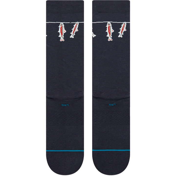Stance Gone Fishin Crew Socks Navy