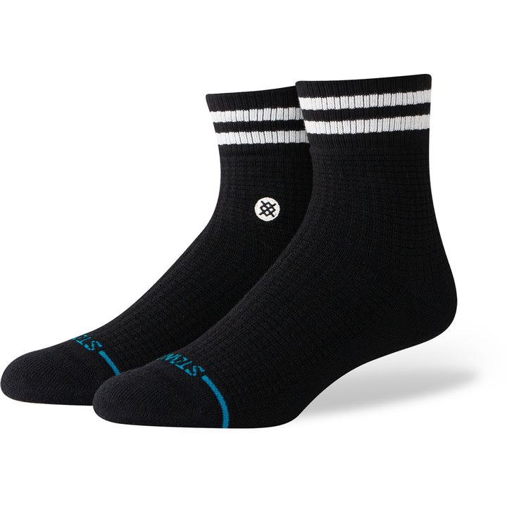 Stance Wave Check Crew Socks Black