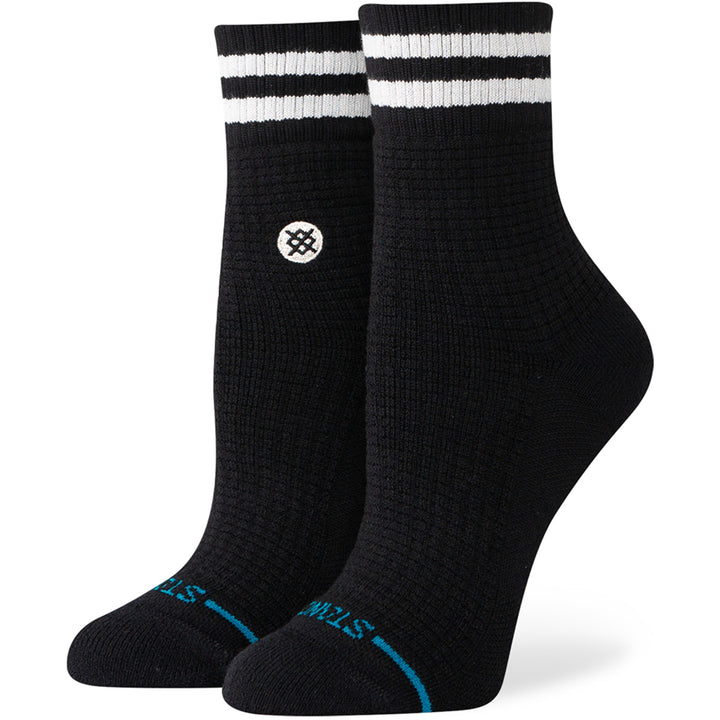 Stance Wave Check Crew Socks Black