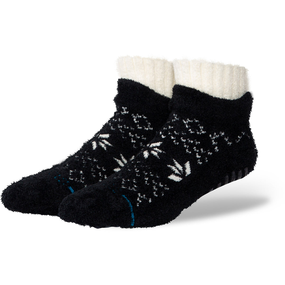 Stance Snowflake Cozy Slipper Socks Black