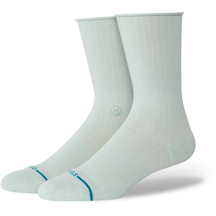 Stance Rolled Solid Crew Socks - Women's Paleblue