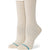 Stance Rolled Solid Crew Socks - Women's Oatmeal