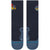 Stance Peaks Ribbed Light Crew Socks Navy